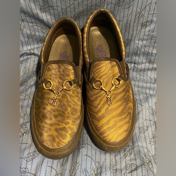 Vans Vaults x Needles animal print slip ons 9.5 men’s 11 women’s